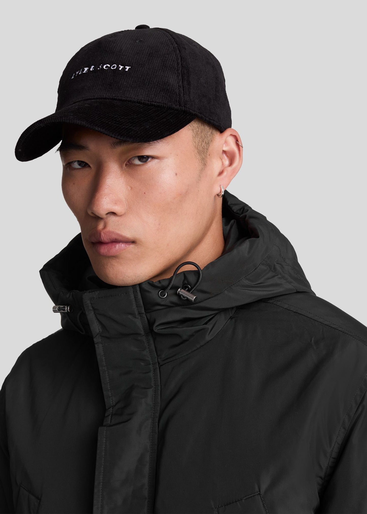 Lyle & Scott Jassen Lyle and Scott Longline parka - jet black