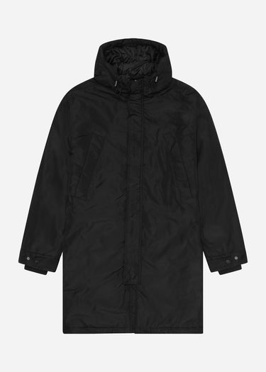 Lyle & Scott Jassen Lyle and Scott Longline parka - jet black