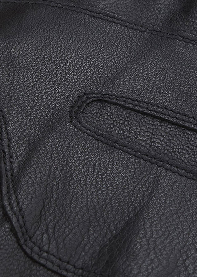 Barbour Handschoenen Barbour burnished leather thinsulate gloves - black