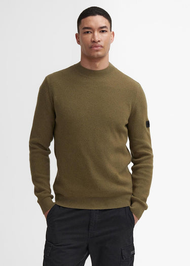 Barbour International Truien  Crawley crew neck jumper - bleached olive