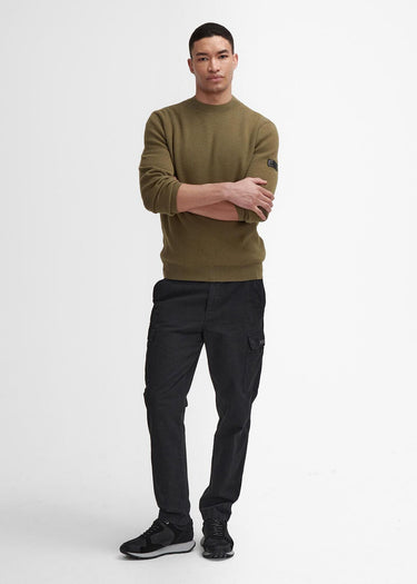 Barbour International Truien  Crawley crew neck jumper - bleached olive