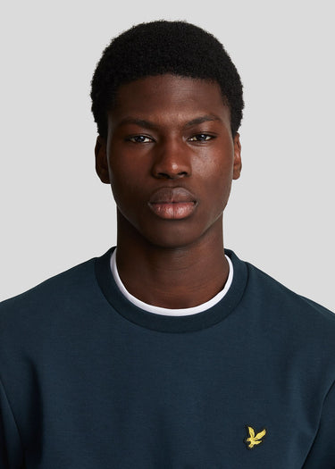 Lyle & Scott Truien Interlock crew neck sweatshirt - dark navy