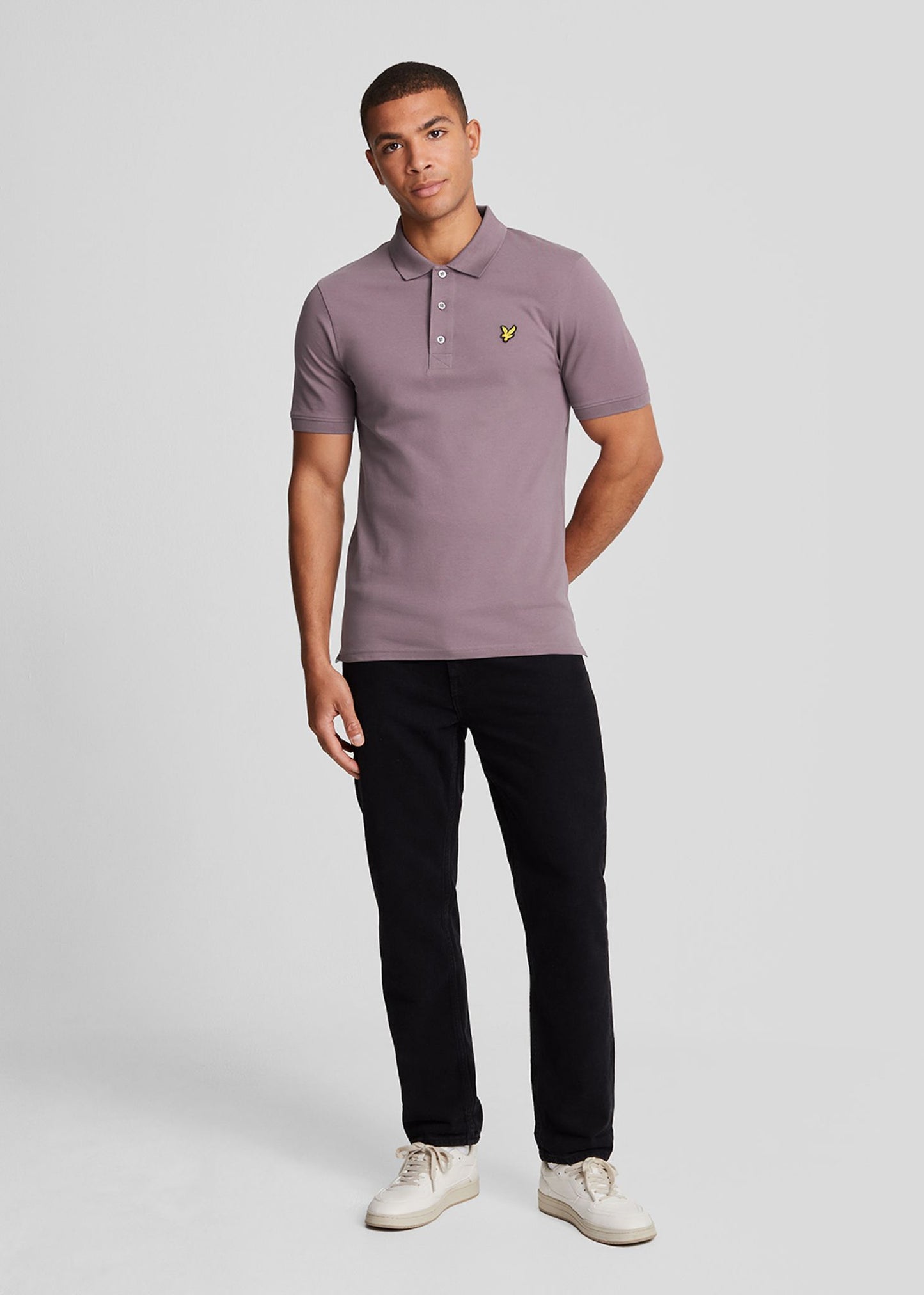 Lyle & Scott Polo's Plain polo shirt - highland mauve