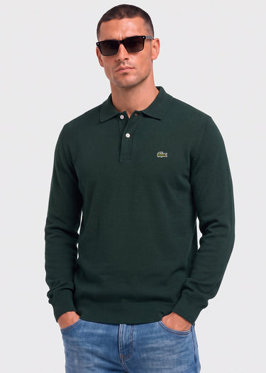 Lacoste Longsleeve Polo's Knitted long sleeve polo sweater - sinople
