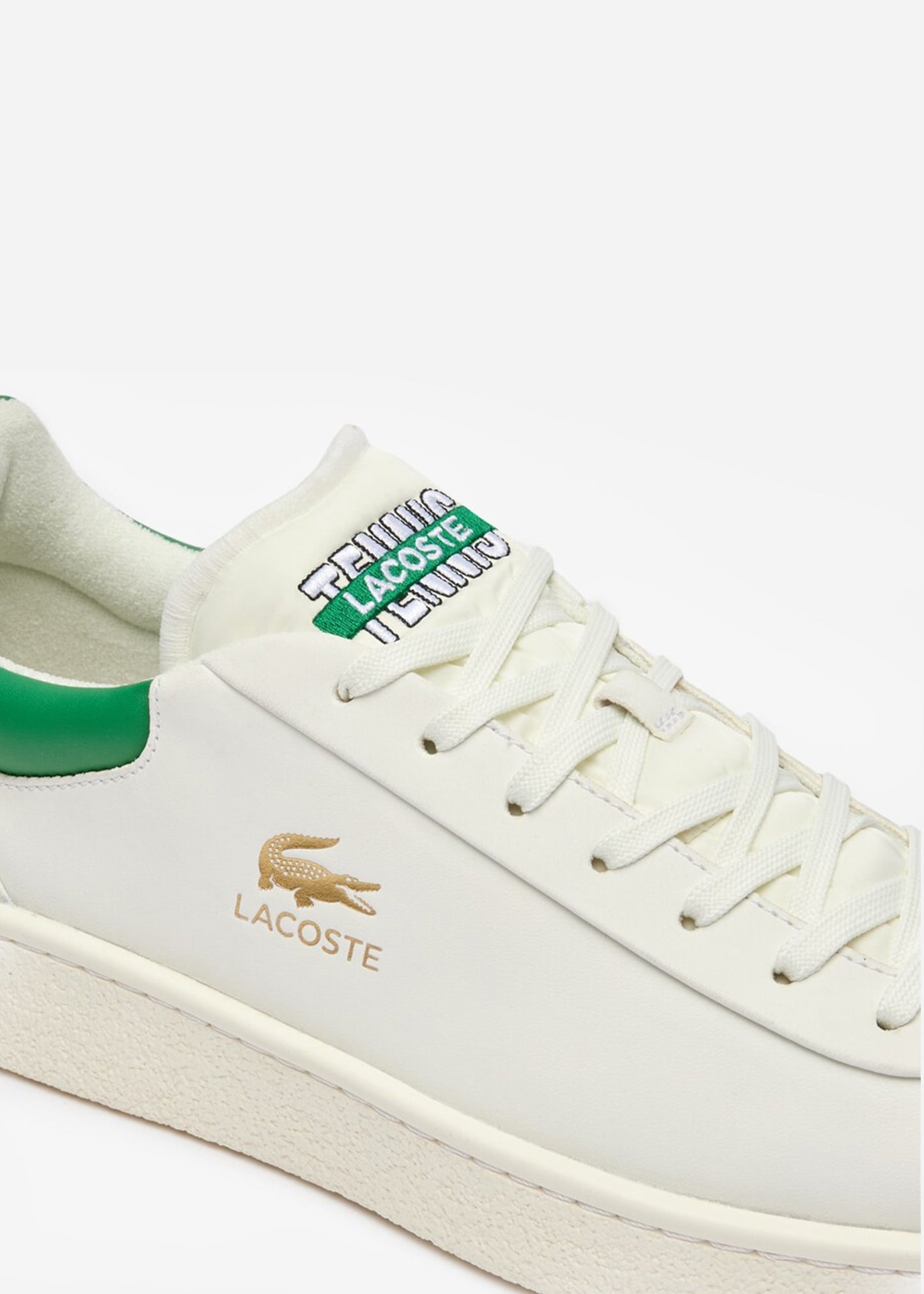 Lacoste Schoenen Baseshot - white green