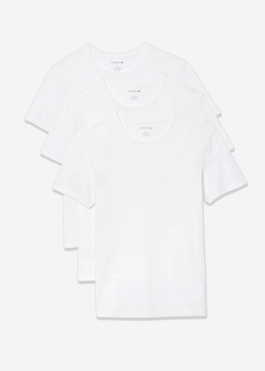Lacoste T-shirts Lacoste tee 3 pack - white