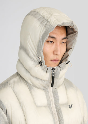 Lyle & Scott Jassen Translucent puffer jacket - putty