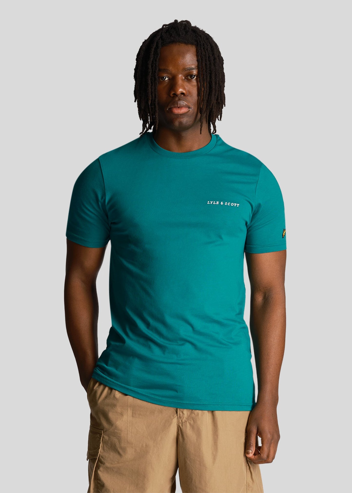 Lyle & Scott T-shirts Embroidered t-shirt - court green