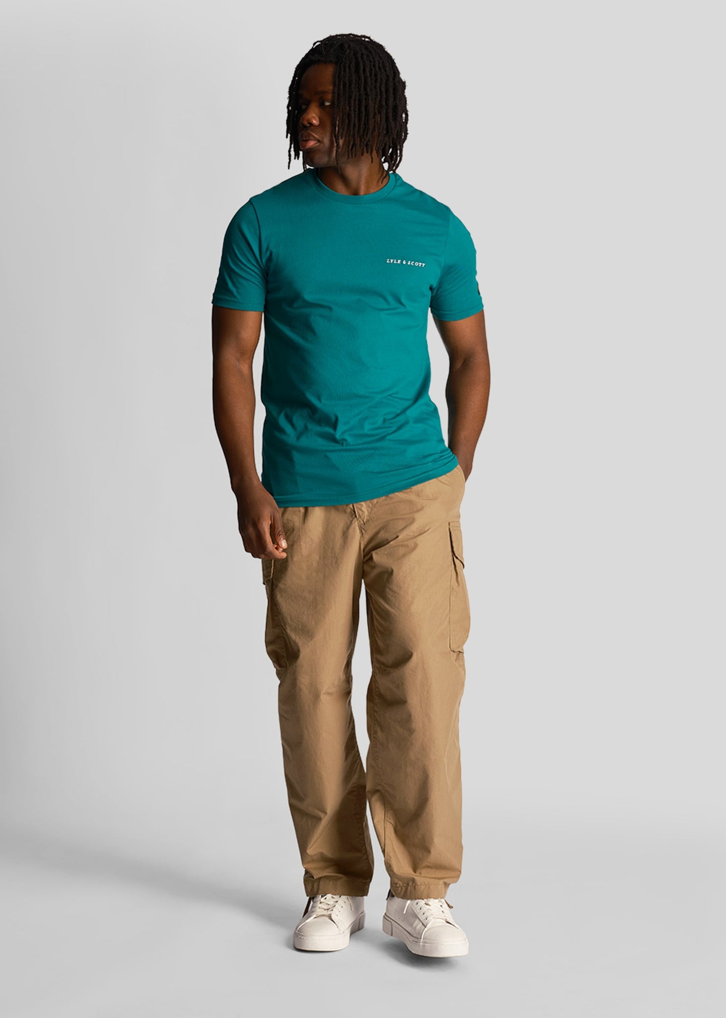 Lyle & Scott T-shirts Embroidered t-shirt - court green