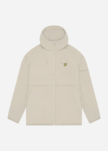 Lyle & Scott Jassen Hooded windbreaker jacket - stone