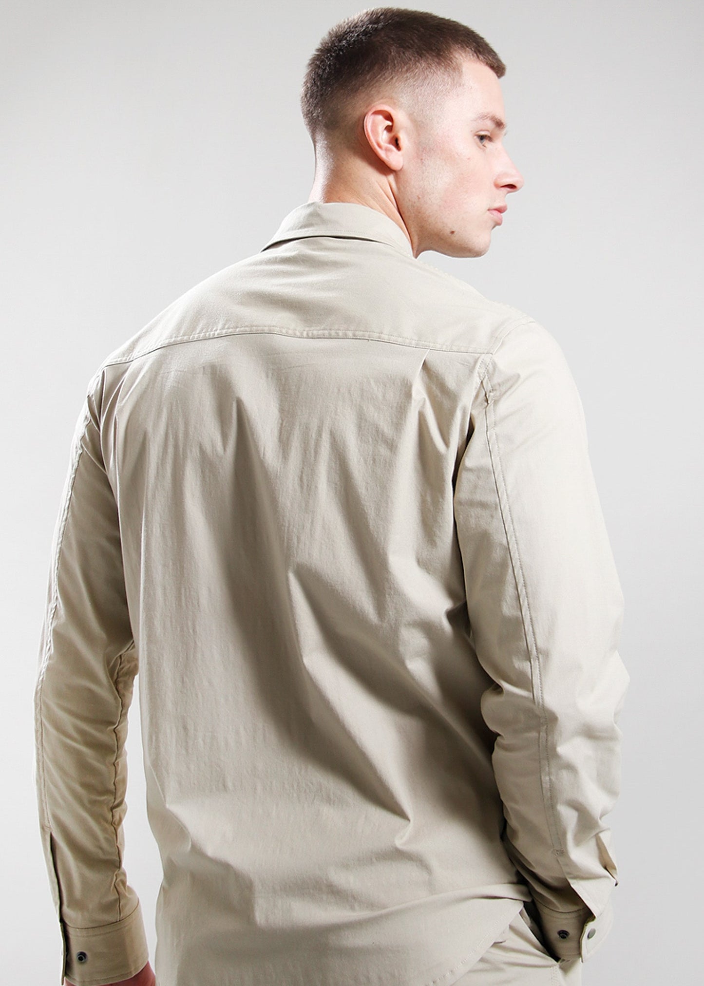 Marshall Artist Overshirts Frenzo ls shirt - sandstone
