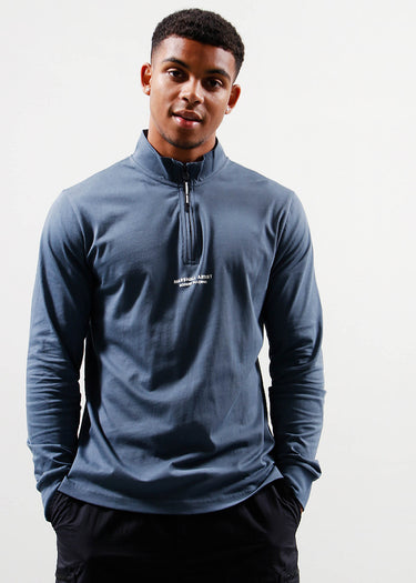 Marshall Artist T-shirts Injection funnel neck - slate blue