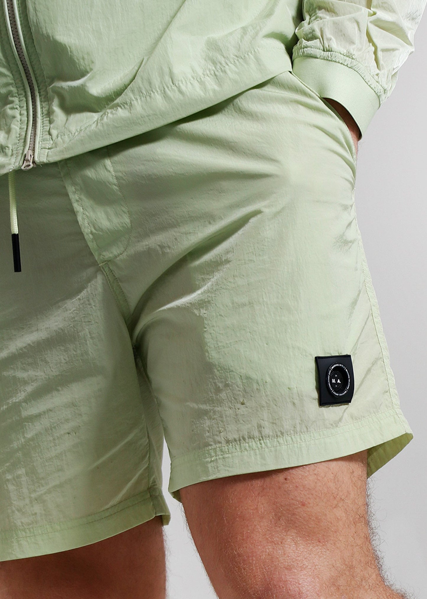 Marshall Artist Zwembroeken Krinkle nylon siren swim short - lime