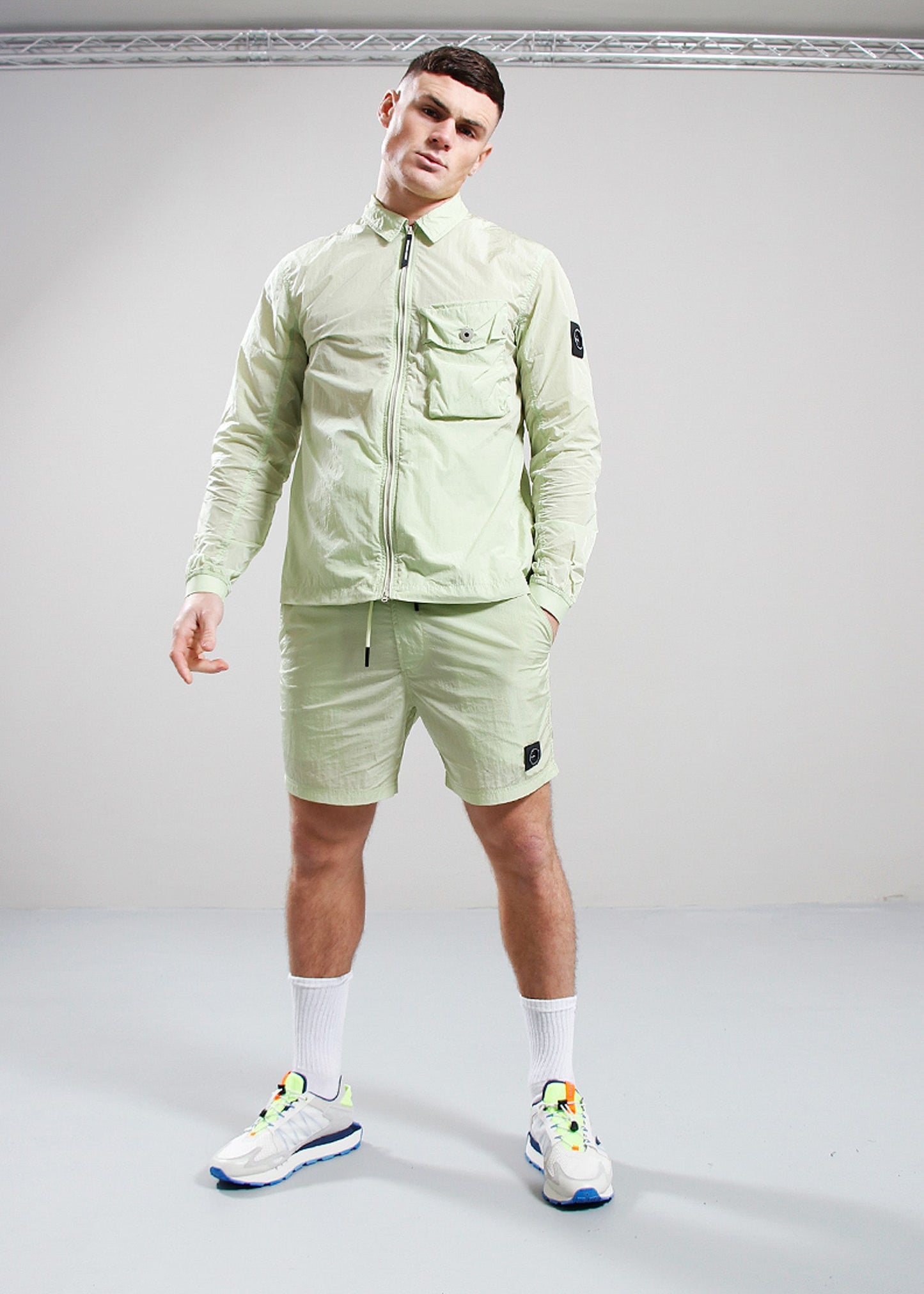 Marshall Artist Zwembroeken Krinkle nylon siren swim short - lime