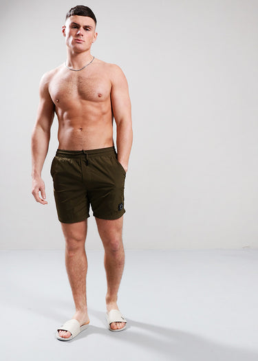 Marshall Artist Zwembroeken Krinkle nylon siren swim short - khaki