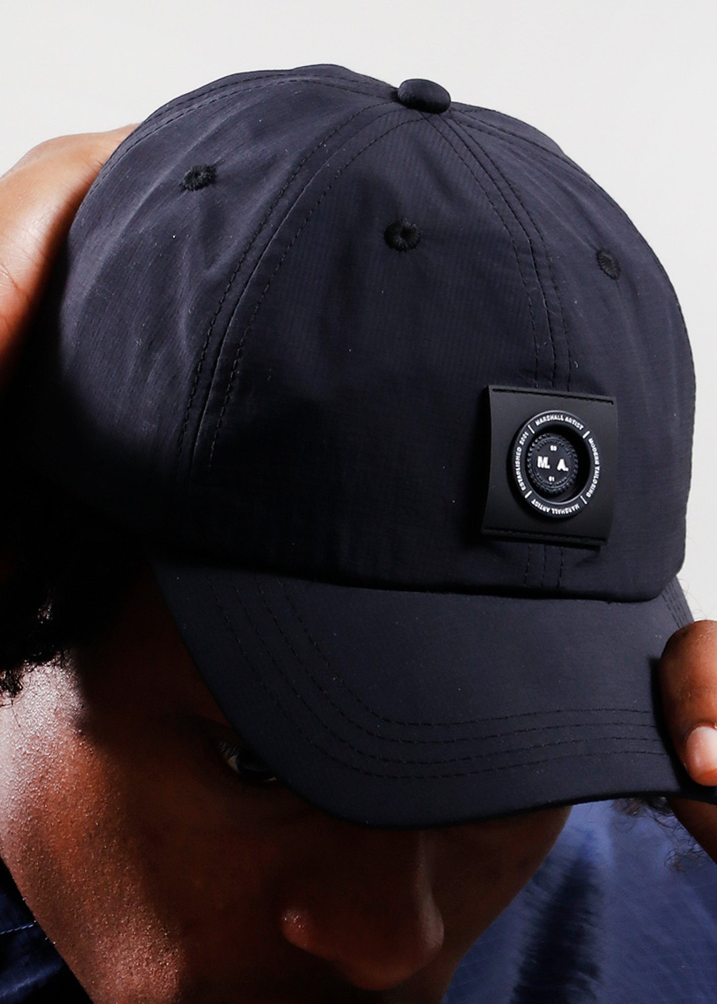 Marshall Artist Petten Siren nylon ripstop cap - navy