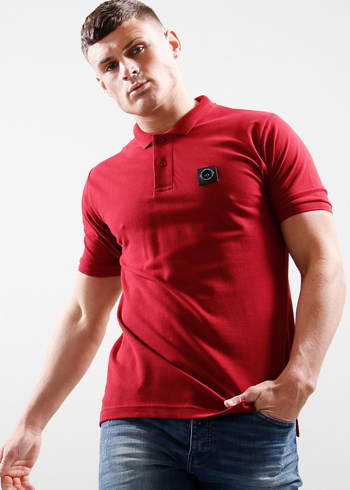 Marshall Artist Polo's Siren ss polo - guard red