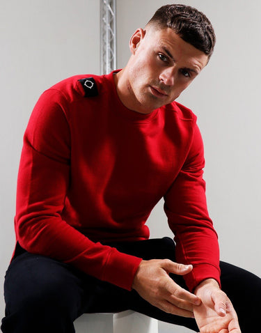 MA.Strum Truien Core crew sweatshirt - carmine red