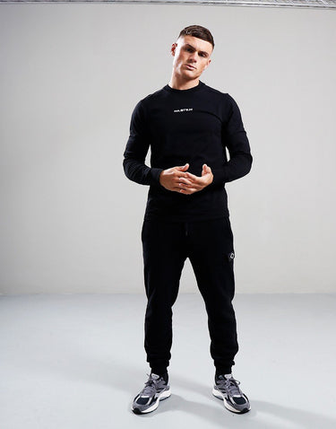 MA.Strum T-shirts Ls mastrum printed tee - black