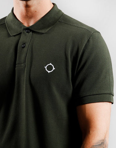 MA.Strum Polo's SS pique polo - oil slick