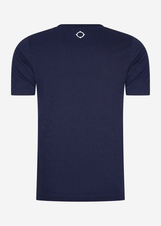 MA.Strum T-shirts MA.Strum block print tee - ink navy