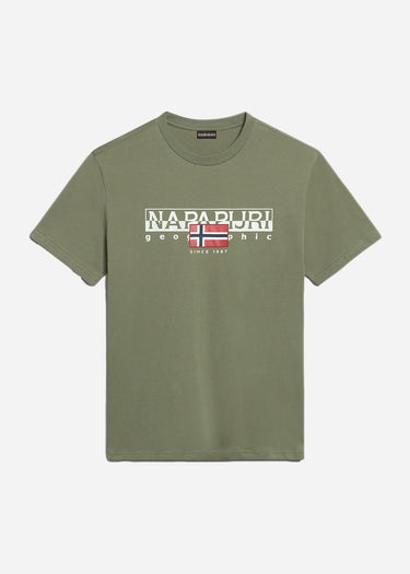 Napapijri T-shirts  Aylmer t-shirt - green lichen