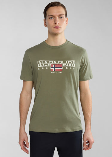 Napapijri T-shirts  Aylmer t-shirt - green lichen