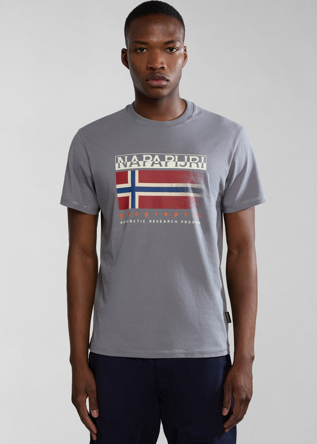Napapijri T-shirts Kreis t-shirt - grey owl