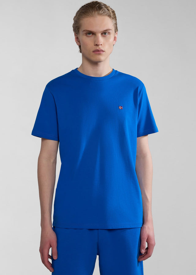 Napapijri T-shirts Salis ss sum t-shirt - blue lapis