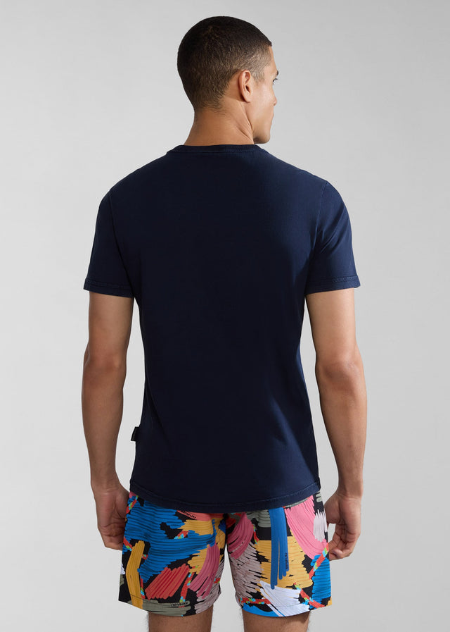 Napapijri T-shirts Ellbas t-shirt - blue marine