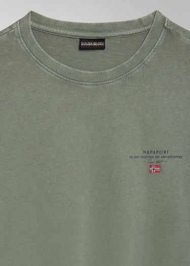 Napapijri T-shirts Selbas t-shirt - green lichen