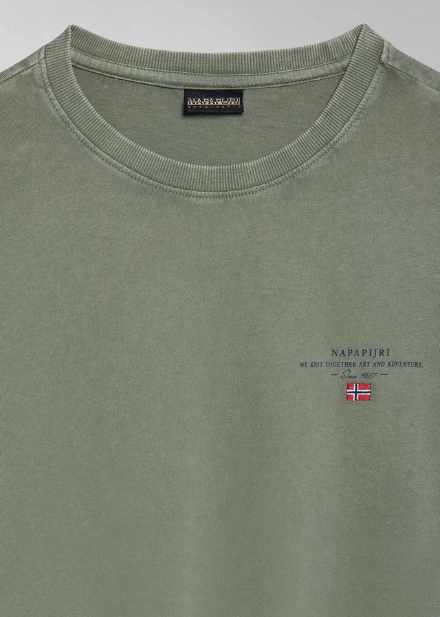 Napapijri T-shirts Selbas t-shirt - green lichen