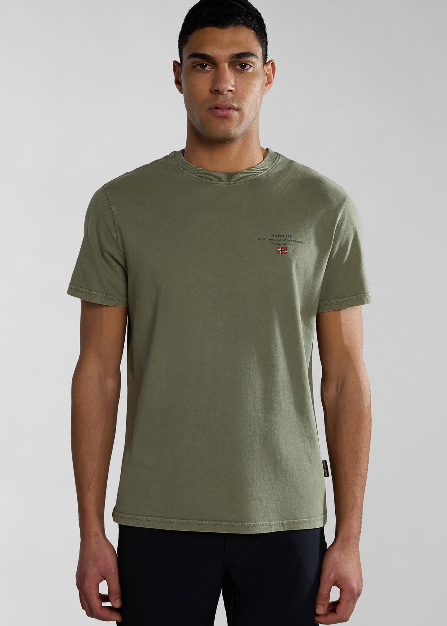 Napapijri T-shirts Selbas t-shirt - green lichen