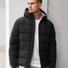 Aquascutum Jassen Sp hooded puffer - black