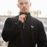 Fred Perry Truien Half zip sweatshirt - black