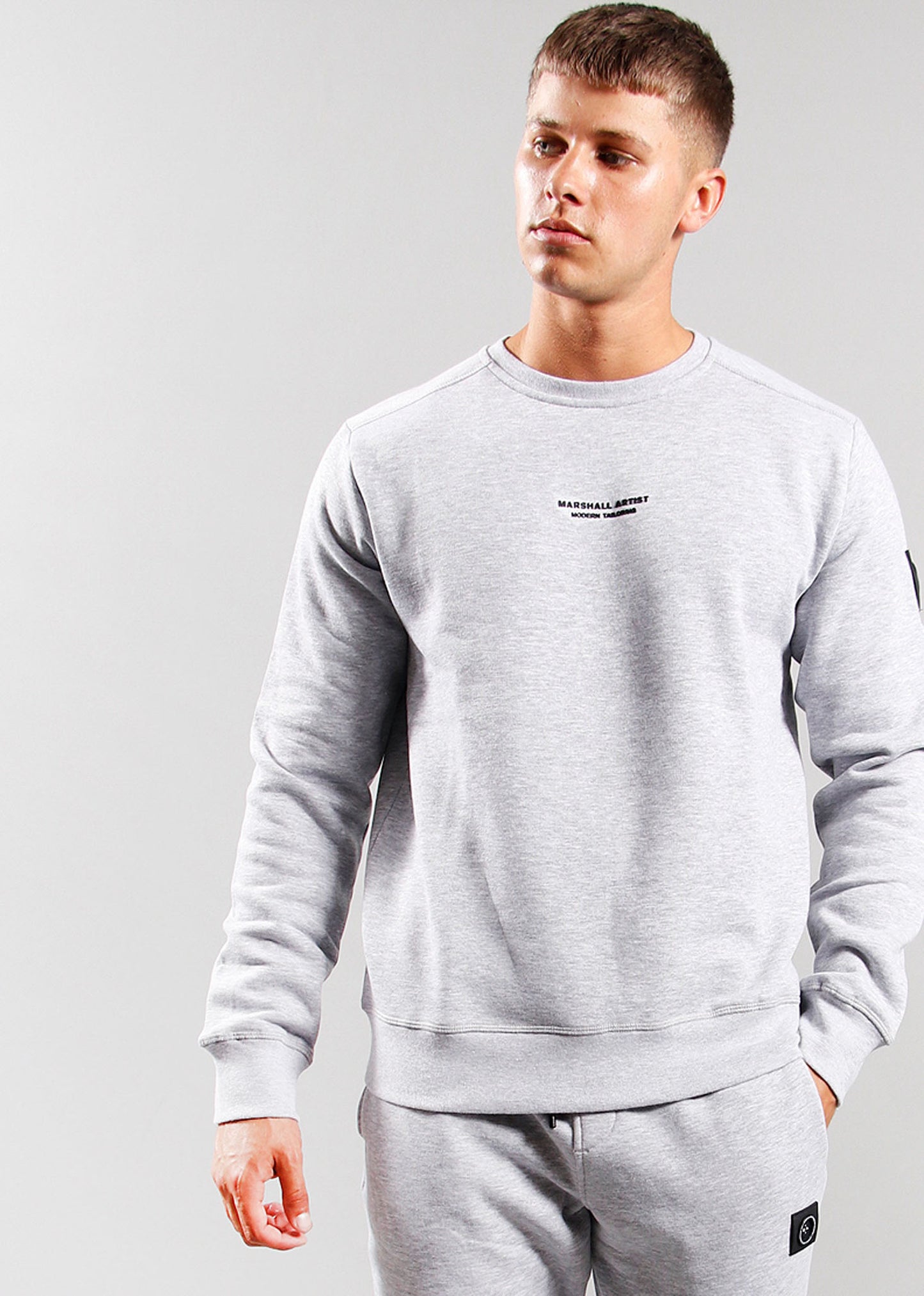 Marshall Artist Truien Siren crew sweat - grey marl