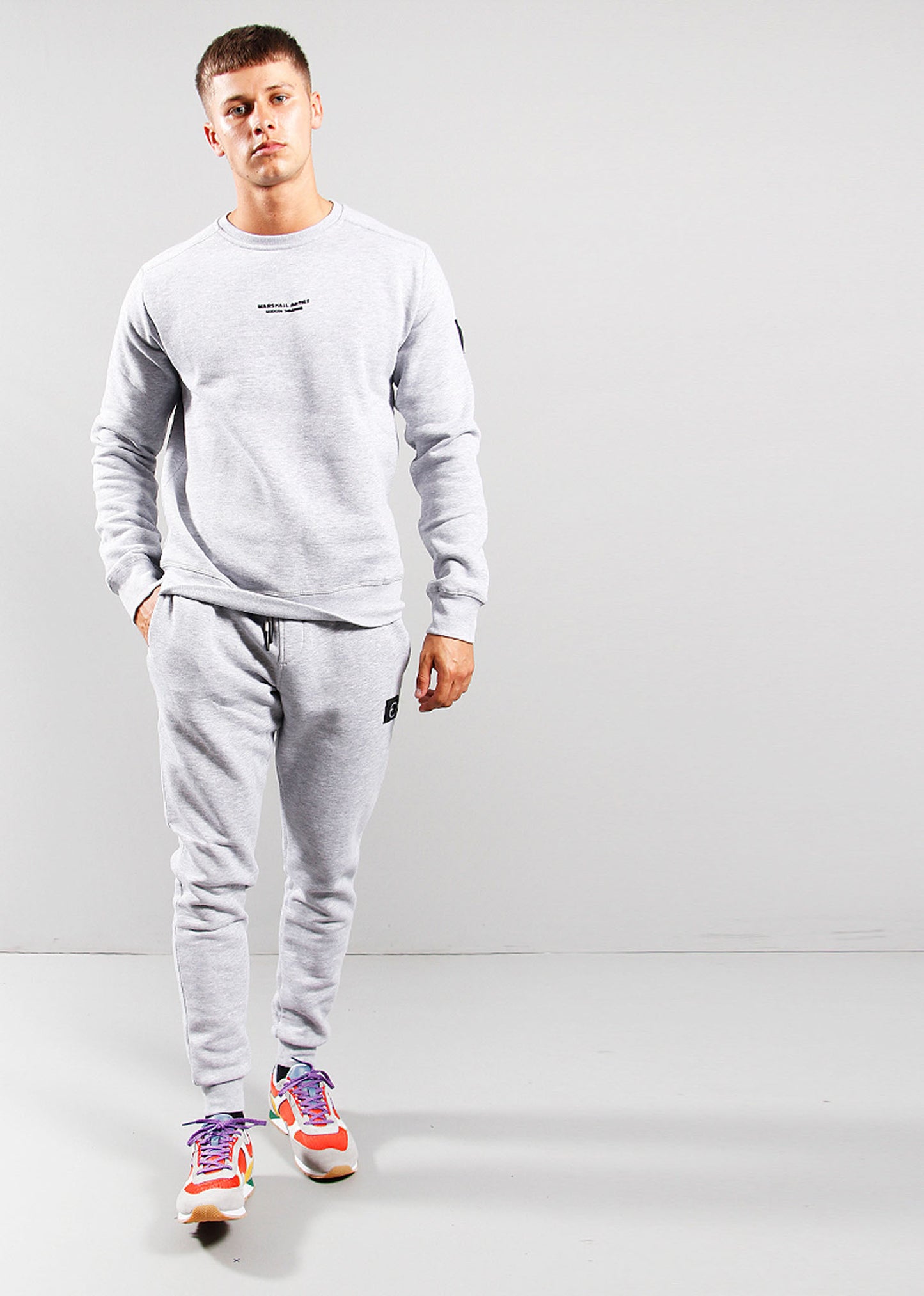 Marshall Artist Truien Siren crew sweat - grey marl
