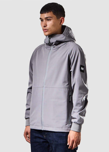 Weekend Offender Jassen Stipe softshell jacket - light grey