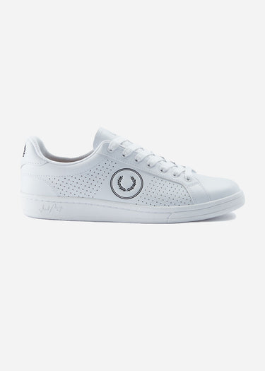 Fred Perry Schoenen B721 perf leather branded - white black