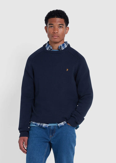 Farah Truien  Sweater kingsbury crew sweat - true navy