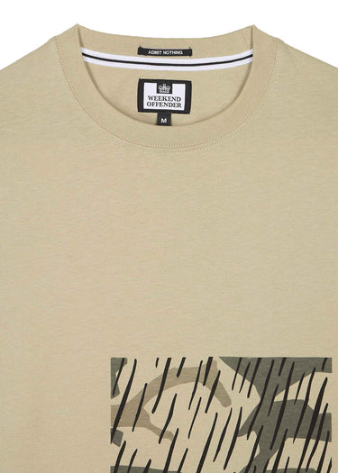 Weekend Offender T-shirts Noosa camo - castle green rain camo