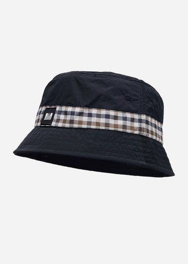 Weekend Offender Bucket Hats Queensland - navy mid house check
