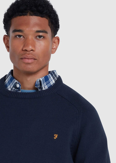 Farah Truien  Sweater kingsbury crew sweat - true navy
