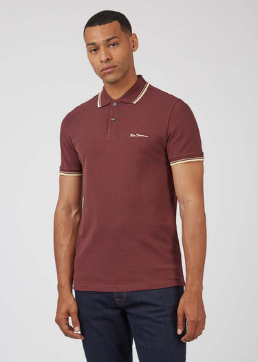 Ben Sherman Polo's Signature polo - aubergine