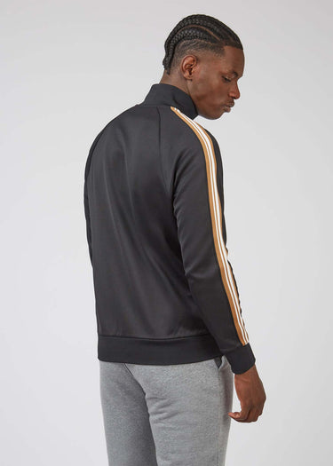 Ben Sherman Vesten House taped track top - black