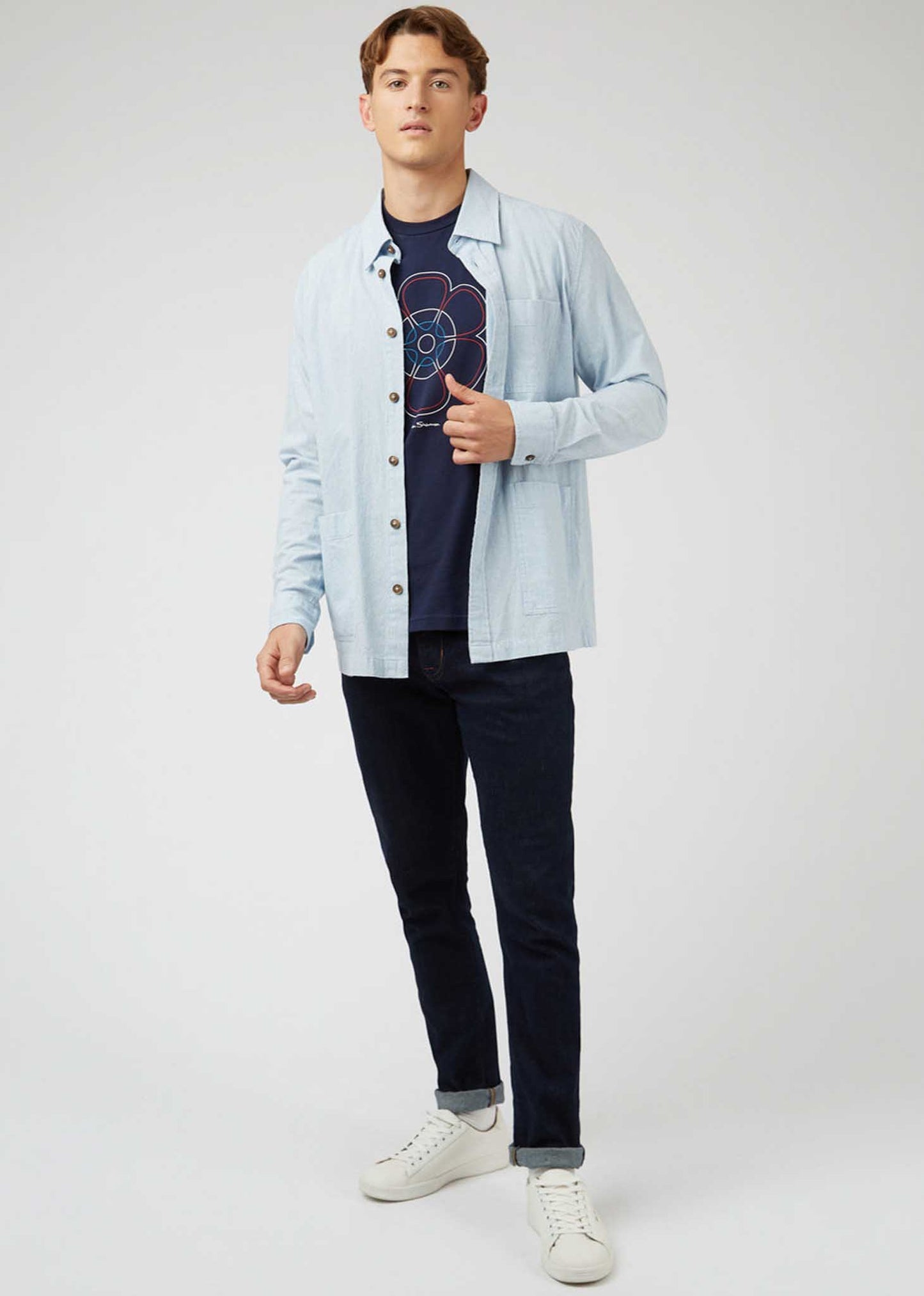 Ben Sherman T-shirts 60th anniversary tee - marine