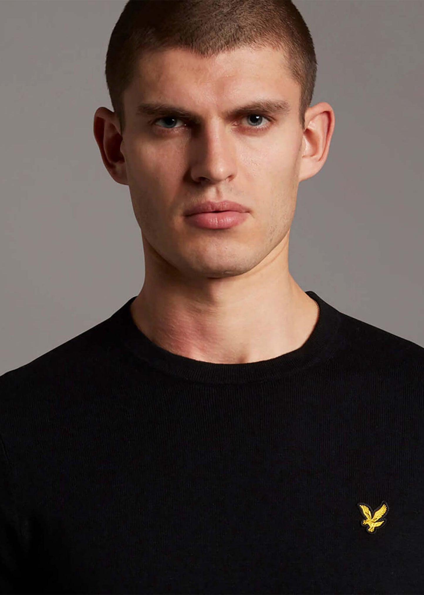 Lyle & Scott Truien Merino crew jumper - jet black