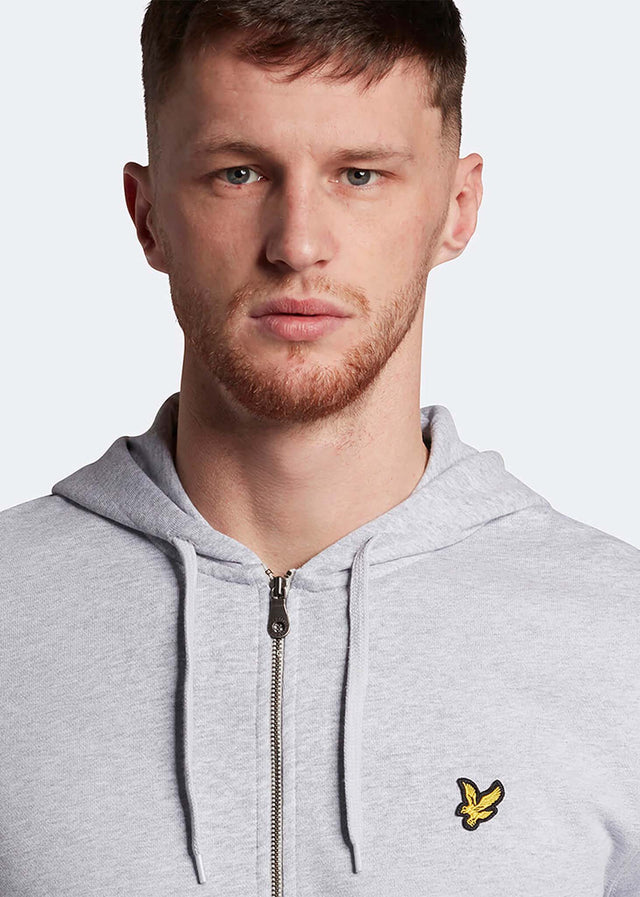 Lyle & Scott Vesten Zip through hoodie - light grey marl