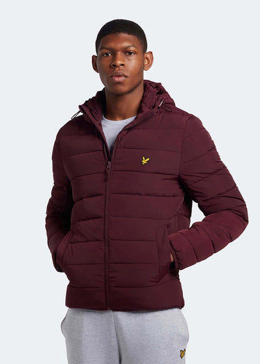 Lyle & Scott Jassen Lightweight puffer jacket - burgundy