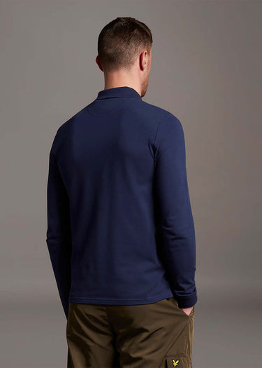 Lyle & Scott Longsleeve Polo's LS polo shirt - navy